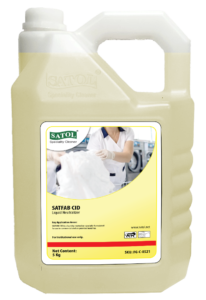 SATFAB CID liquid neutralizer laundry sour chemical 5 kg container side handle pack