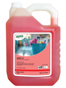 SATOL S1 Bathroom Cleaner cum Sanitizer – Concentrated washroom cleaning solution for hotels, hospitals, and industrial use