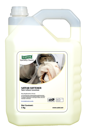 SATFAB SOFTENER fabric softener concentrate liquid for commercial laundry 5 kg container